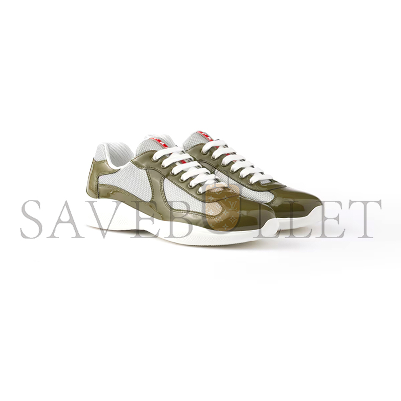 PRADA PATENT LEATHER AND TECHNICAL FABRIC PRADA AMERICA